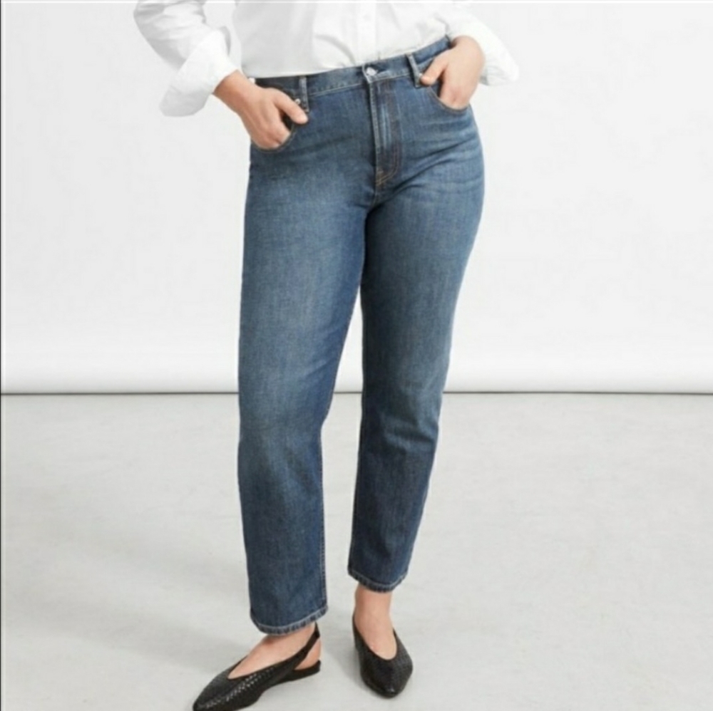 Everlane Jeans high waisted straight leg 90’s Cheeky Jean size 33